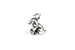 Tierracast Silver Plated Dog Charm for Jewellery Making