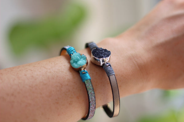 Kerrie Berrie UK Handmade Jewellery Druzy Crystal Bracelets