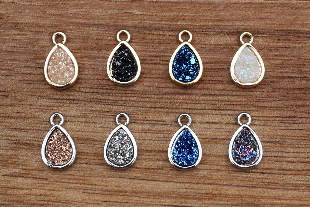 Kerrie Berrie Teardrop Druzy Crystal Pendent