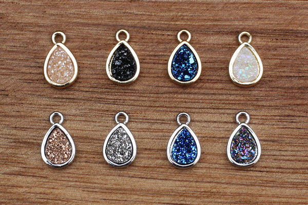 Kerrie Berrie Teardrop Druzy Crystal Pendent