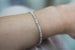 Kerrie Berrie Colourful Genuine Real Fluorite and Silver Bracelet in White and Purple