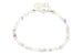 Kerrie Berrie Colourful Genuine Real Fluorite and Silver Bracelet in White and Purple