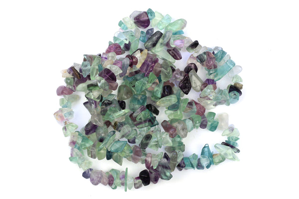 Kerrie Berrie Fluorite Semi Precious Chip Beads Strand for Jewellery Making