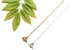 Toggle Clasp Necklace Front Fastening Fine Link Chain - Gold
