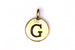 Kerrie Berrie Gold Plated Pewter Tierracast Initial Alphabet Letter Charm