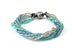Twisted Multi Strand Glass Bead Bracelet - Choice of Three Colours