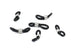 Black Glasses Chain Ends – 6 Pack