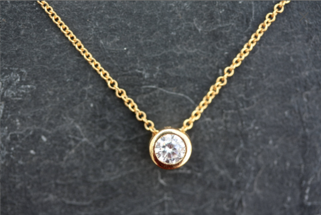 Kerrie Berrie Gold plated Cubic Zirconia Necklace