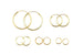 Gold Plated Hoop Earrings in a Variety of Sizes from Kerrie Berrie UK