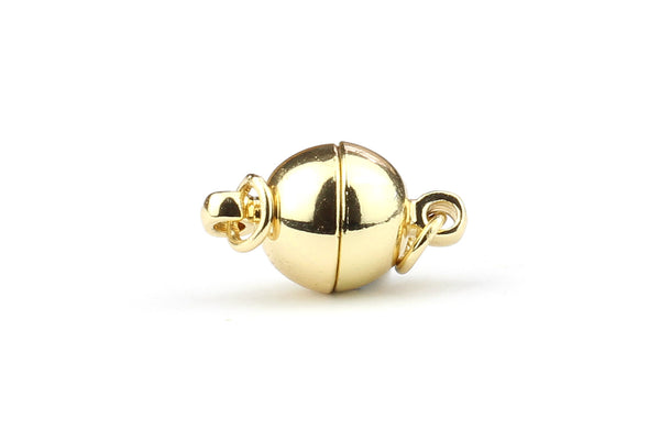Kerrie Berrie Round Spherical Magnetic Clasp with Jump Rings for Jewellery Making