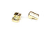 Flat Gold Magnetic Clasps – 6mm x 17mm