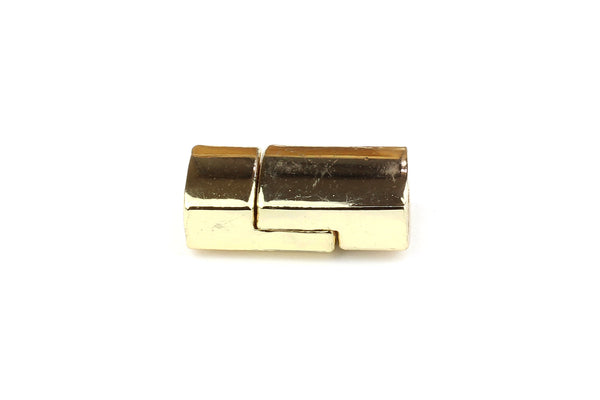 Flat Gold Magnetic Clasps – 6mm x 17mm