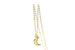 Gold-filled Crescent Moon & Swarovski Crystal Necklace