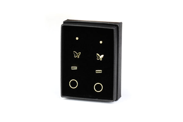 Kerrie Berrie Gold Plated Tiny Stud Earrings