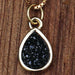 Kerrie Berrie Druzy Necklace with 16 inch Gold-filled Chain Gold plated Sterling Silver Natural Crystals