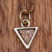 Kerrie Berrie Druzy Necklace with 16 inch Gold-filled Chain Gold plated Sterling Silver Natural Crystals