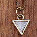 Kerrie Berrie Druzy Necklace with 16 inch Gold-filled Chain Gold plated Sterling Silver Natural Crystals