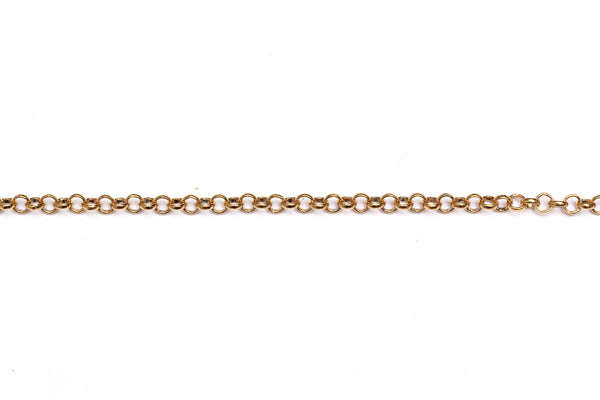 4mm Round Link Chain - Gold (Tarnish Resistant)