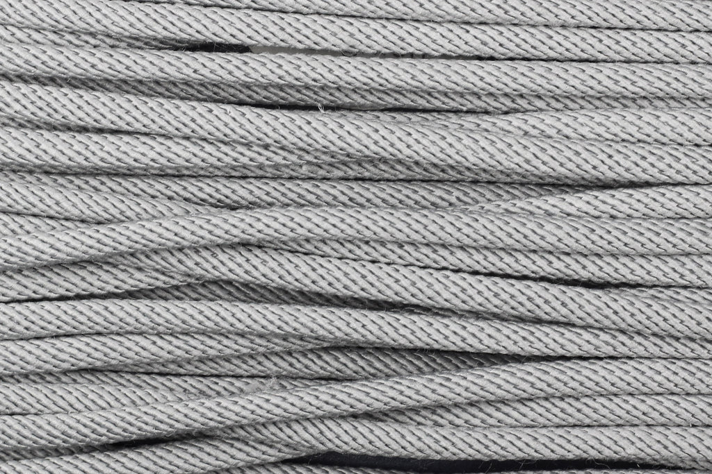 Cotton 'Rope' Cord in Grey - 3mm (3 metres)