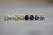 Tiny drusy stud earrings