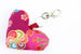 Pink Handmade Heart Bag Charms