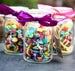 Bead Jars contains beads, charms and stringing material