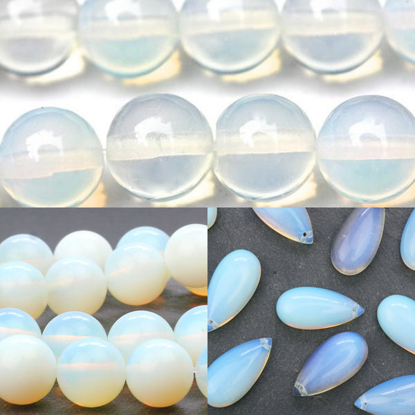 Opalite beads for jewellery making