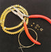 Gold Hematite Heart Beaded Bracelet Jewellery Making Kit