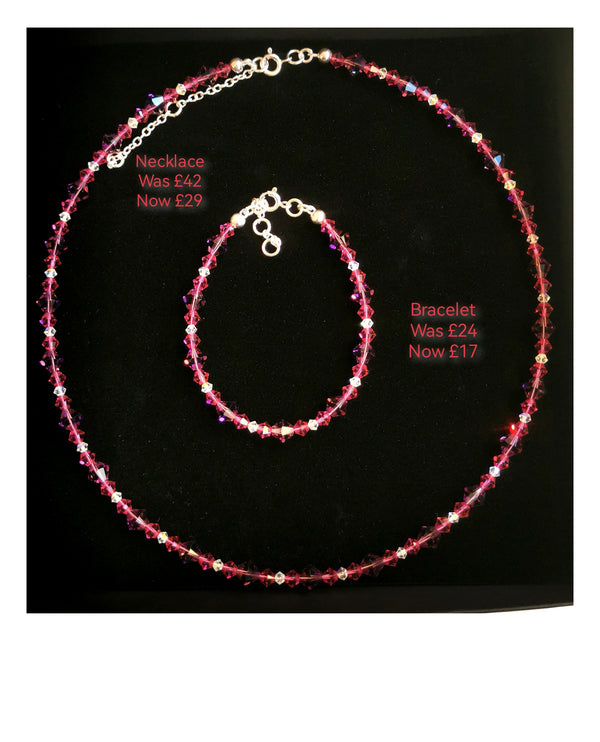 REDUCED - Swarovski Necklace and Bracelet Set