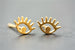 Gold Filled Evil Eye Stud Earrings