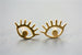 Gold Filled Evil Eye Stud Earrings