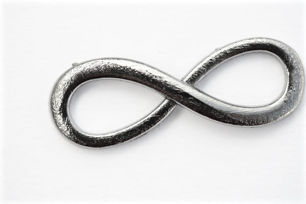 Black Infinity Link Charm