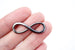 Black Infinity Link Charm