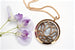 Rose Gold Lotus Flower Essential Oil Diffuser Locket Necklace
