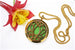 Gold Lotus Flower Essential Oil Diffuser Locket Necklace