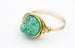 Gold Drusy Stone Wire Wrap Rings -  Made To Order