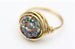 Gold Drusy Stone Wire Wrap Rings -  Made To Order