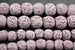 6mm & 8mm Light Purple Round Unwaxed Lava Stone Beads