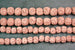 6mm and 8mm Red Round Unwaxed Lava Stone Beads