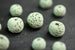 6mm and 8mm Green Round Unwaxed Lava Stone Beads
