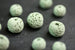 6mm and 8mm Green Round Unwaxed Lava Stone Beads