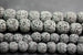 6mm and 8mm Black Round Unwaxed Lava Stone Beads