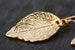 Gold leaf earrings