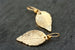 Gold leaf earrings