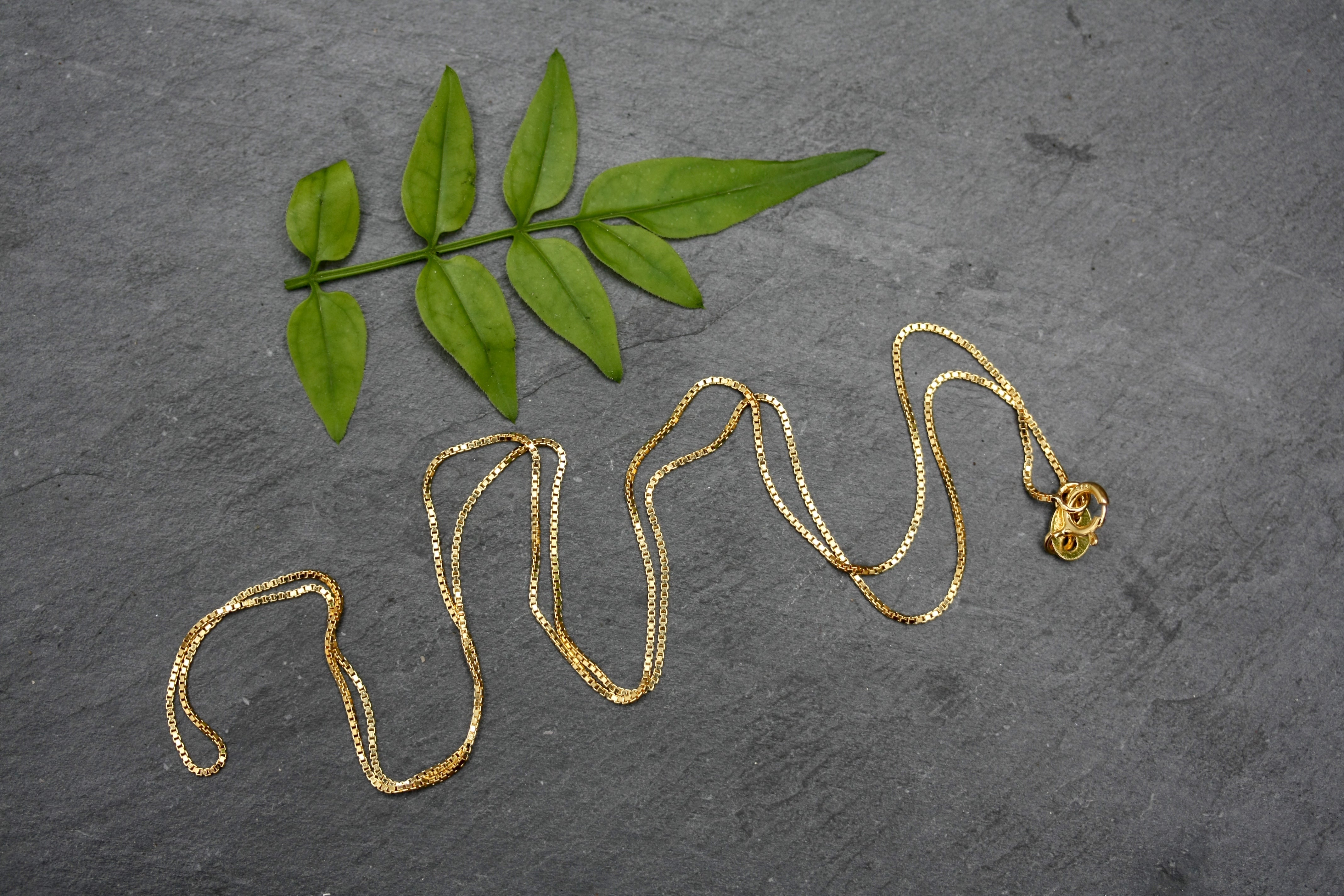 16 inch fine gold chain discount