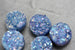 10mm Round Drusy Bead - Blue