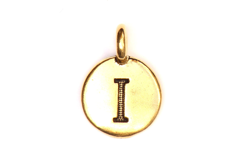 Kerrie Berrie Gold Plated Pewter Tierracast Initial Alphabet Letter Charm