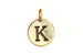 Kerrie Berrie Gold Plated Pewter Tierracast Initial Alphabet Letter Charm