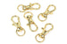 Medium Gold Keyring Swivel Clasp – 32mm x 11mm