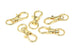 Medium Gold Keyring Swivel Clasp – 32mm x 11mm